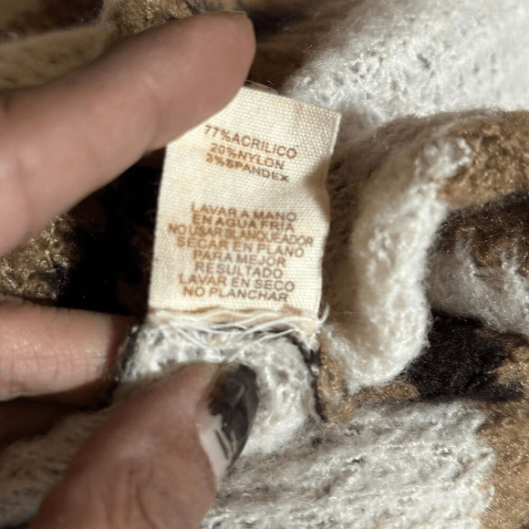 Women's Striped Open Midi Cardigan Size Medium Casual Cozy 90s Academia Y2K - Picture 9 of 12